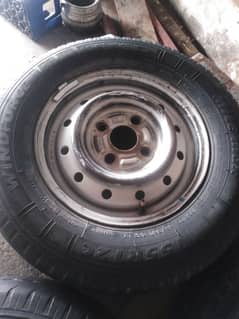 Suzuki every R12 tyre's plus rim for used extra tyre/stupni