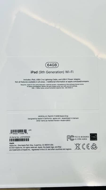 New Box pack Apple ipad 9th generation 4