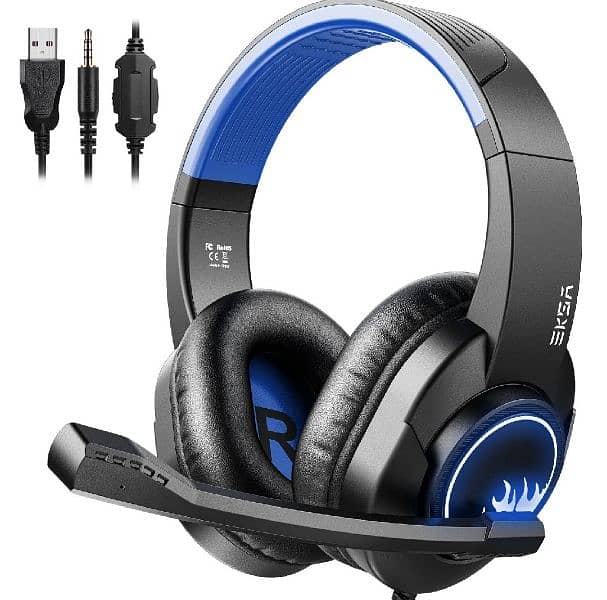 EKSA T8 Wired Over Ear Gaming Headphones 0