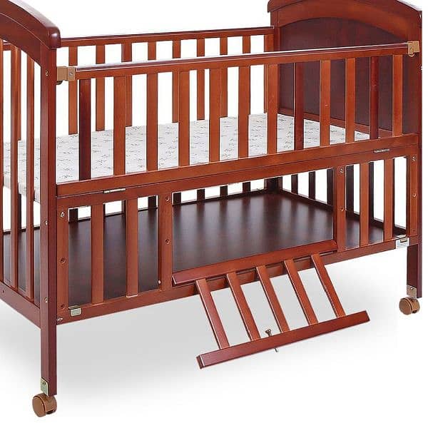 Tinnies Wooden Cot kids bed – Brown 0