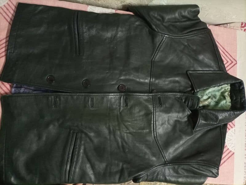 Black Leather Car Coats For Men 1