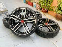 17 inch japanese Alloy rims and Tyres