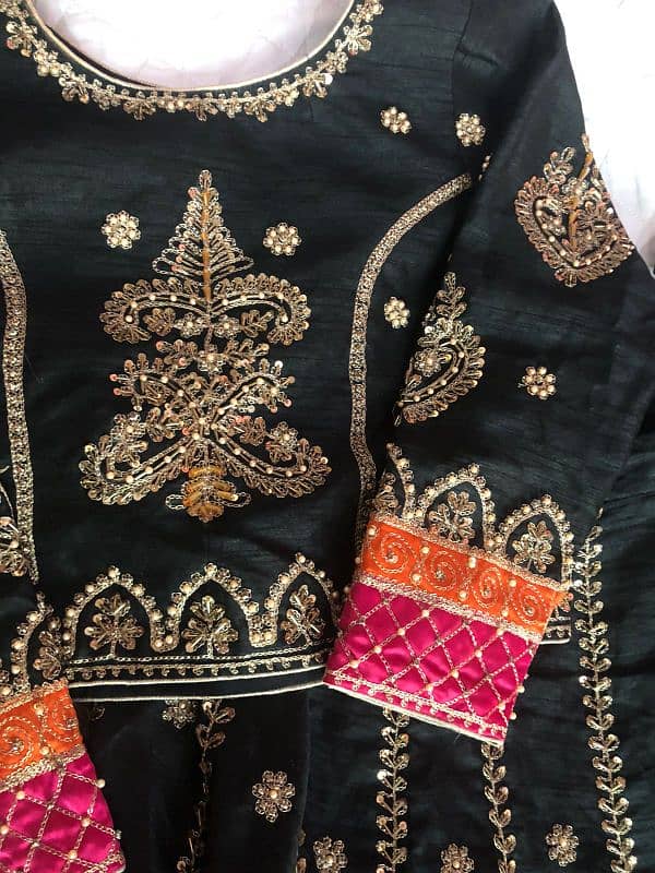 3pcs Black Lehnga choli beautiful 1