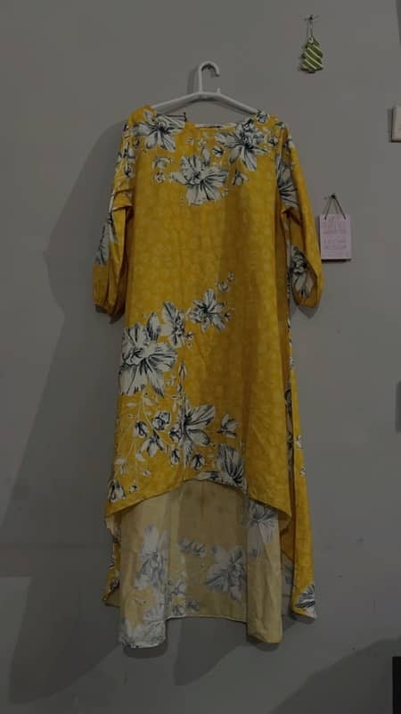 lulusar long dress yellow colour 1