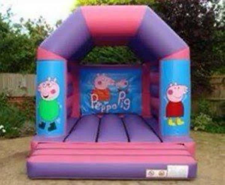 jumping castle / token ride / slide / jhuly / kiddi ride / kids / tram 15