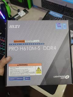 MSI pro H610M-S motherboard