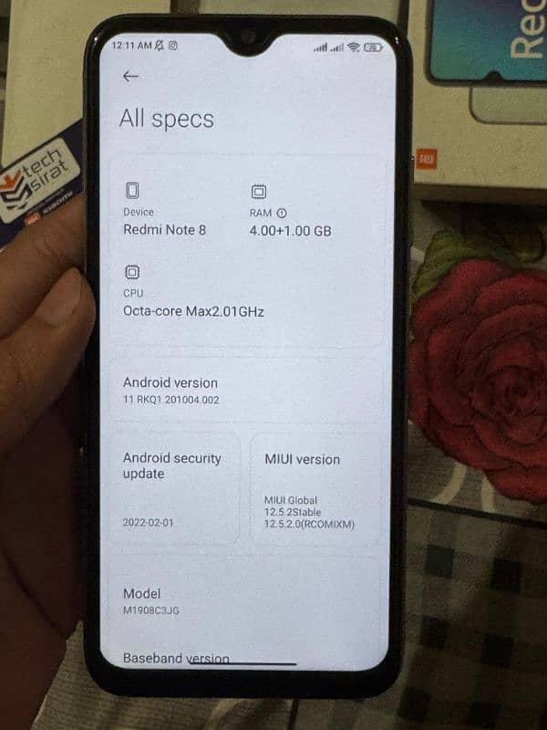 Redmi note 8 with box 10/10 8