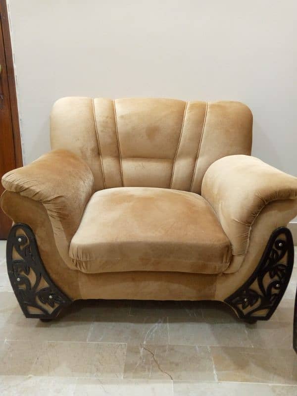 5 Seater Italian Sofa Set In Good Condition 2