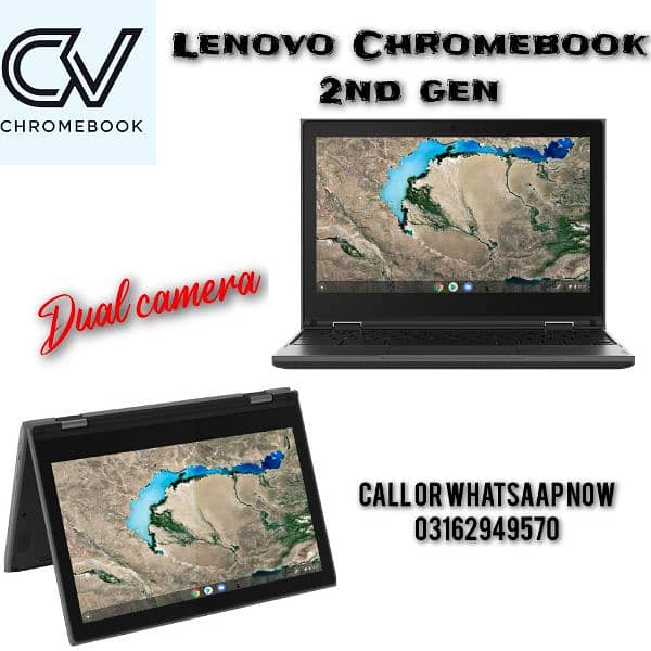 LENOVO CHROMEBOOK LATEST MODEL 360 TOUCHSCREEN 1