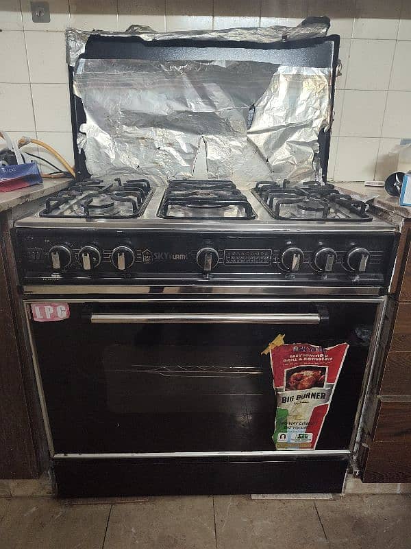 Skyflame Oven with 5 Burner stove 0