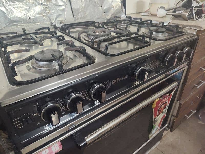 Skyflame Oven with 5 Burner stove 1