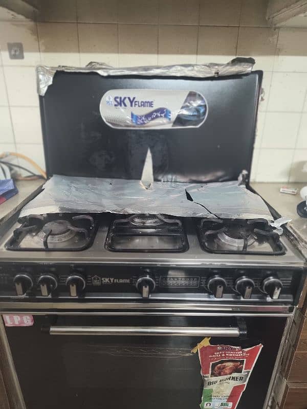 Skyflame Oven with 5 Burner stove 2