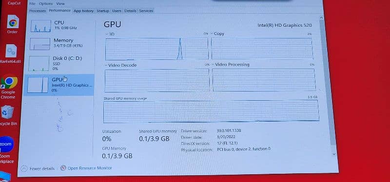 ore i7 6TH generation + 256 gb nvme +with original charger 5