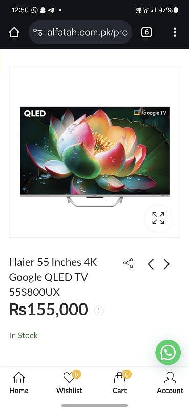 Haier 55 inch Qled brand new 0