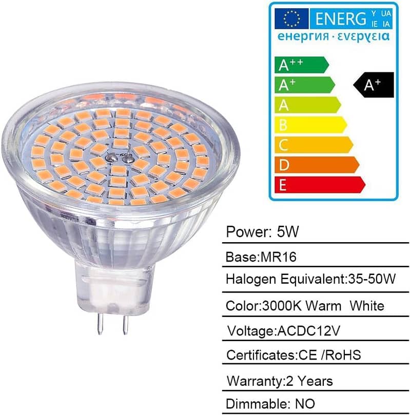 10Pack) Eco. Luma G4 LED Bulb. No Flicker 360° Beam Angle 13