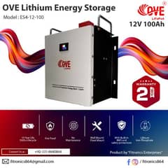 OVE LITHIUM BATTERY 12v 100Ah,200Ah