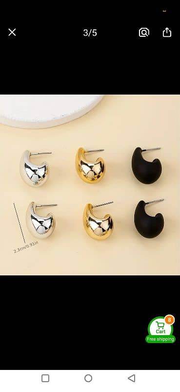 1 Pairs of Fashionable and popoler Water Drop Style Women's Earrings 1