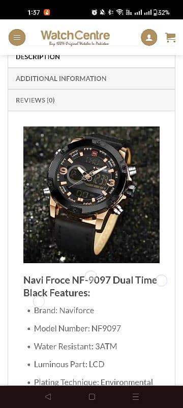 Naviforce dual time 4