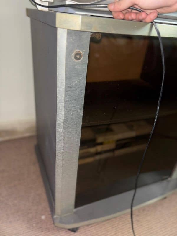 Perfect condition LG TV with a matching trolley 2