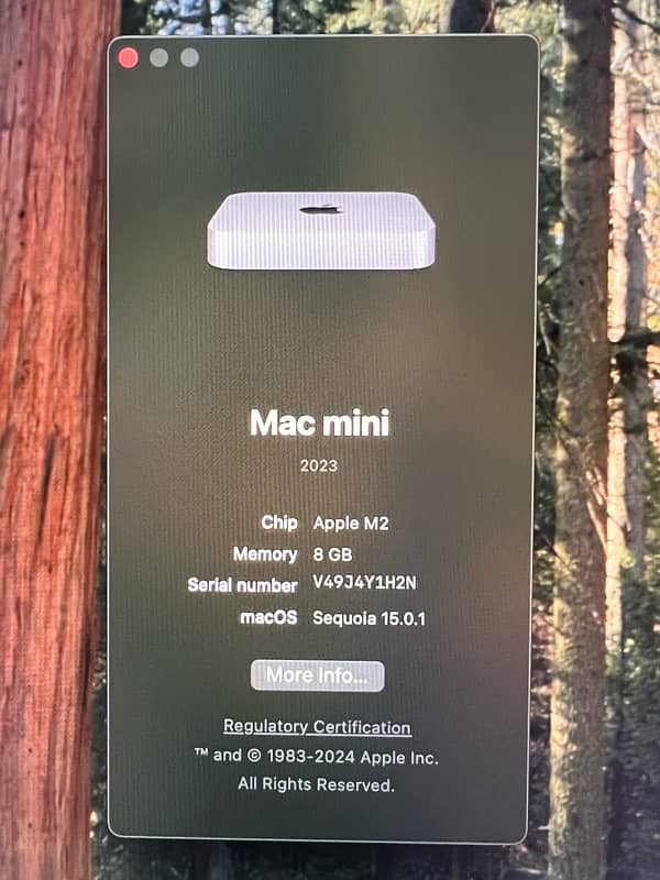 Mac mini M2, 8GB /256GB storage Model 2023 1