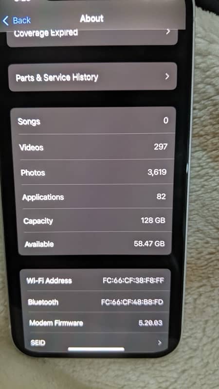 iPhone 12 White 128GB NON PTA - Glitch (All sims working in one slot) 1