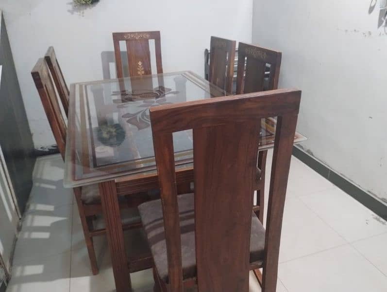 Dinning table with 6 chair 2