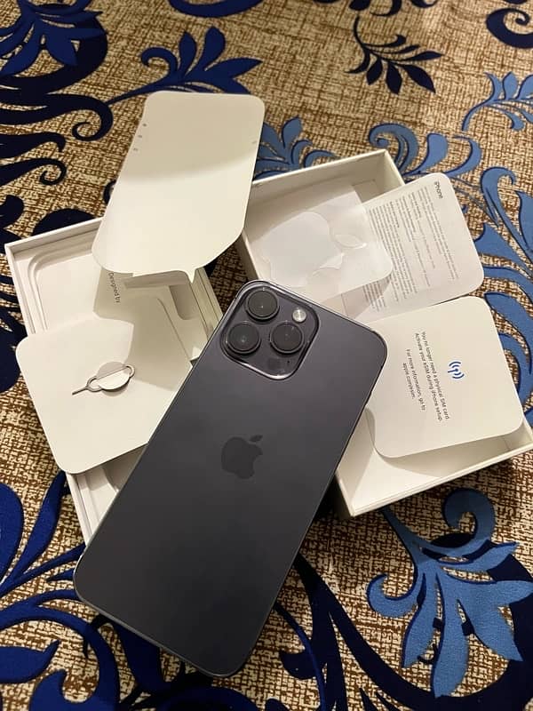 iphone 14 Pro Max 128GB Non PTA Full Sime Time Available 4 months 0