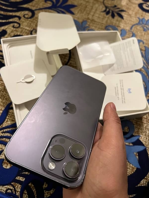 iphone 14 Pro Max 128GB Non PTA Full Sime Time Available 4 months 2