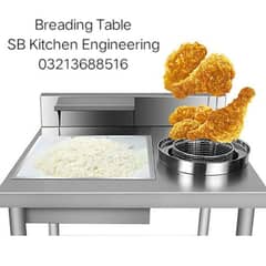 Breading table pizza oven commercial SB Kitchen Engineering