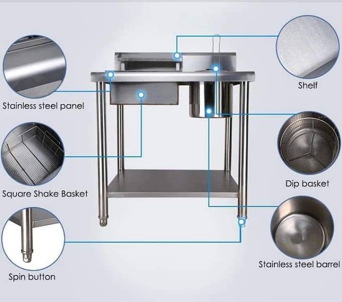 Breading table pizza oven commercial SB Kitchen Engineering 6