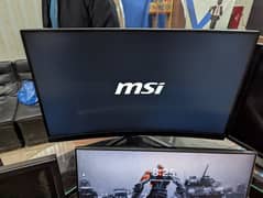 msi gaming lcd 165hrz curved screen