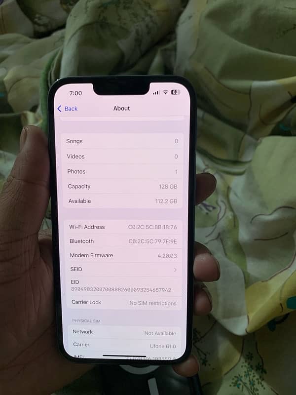 IPhone 13 Pro 128 gb pta approved 0