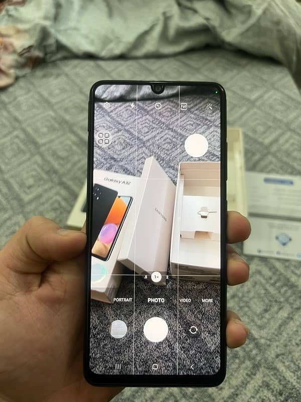 samsung a32 6/128 with box water pack set no fault iphone x,xs,11,12 8