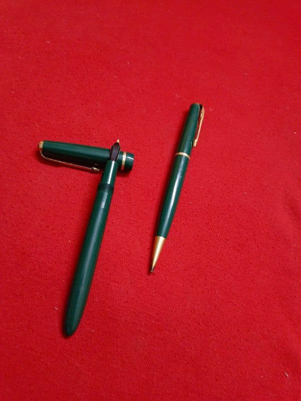 Parkar foundation pen and pencil set fountain pen 14 K Gold nib 5