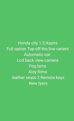 Honda City Aspire 2018 _0308934477