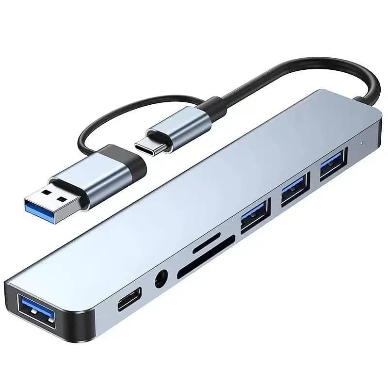 USB HUB With Splitter Card Reader, USB C Port Docking Station Usb Dock 2