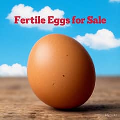 Fertile eggs for sale