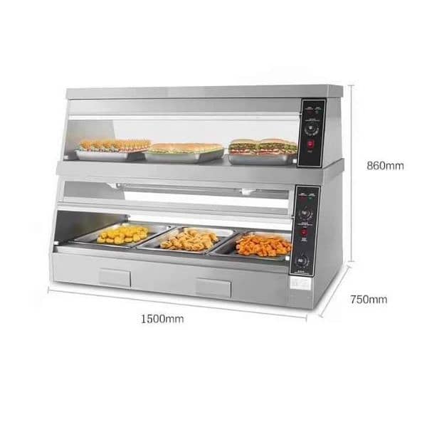 Hot case food warmer pizza oven Fryer SB Kitchen Engineering 0