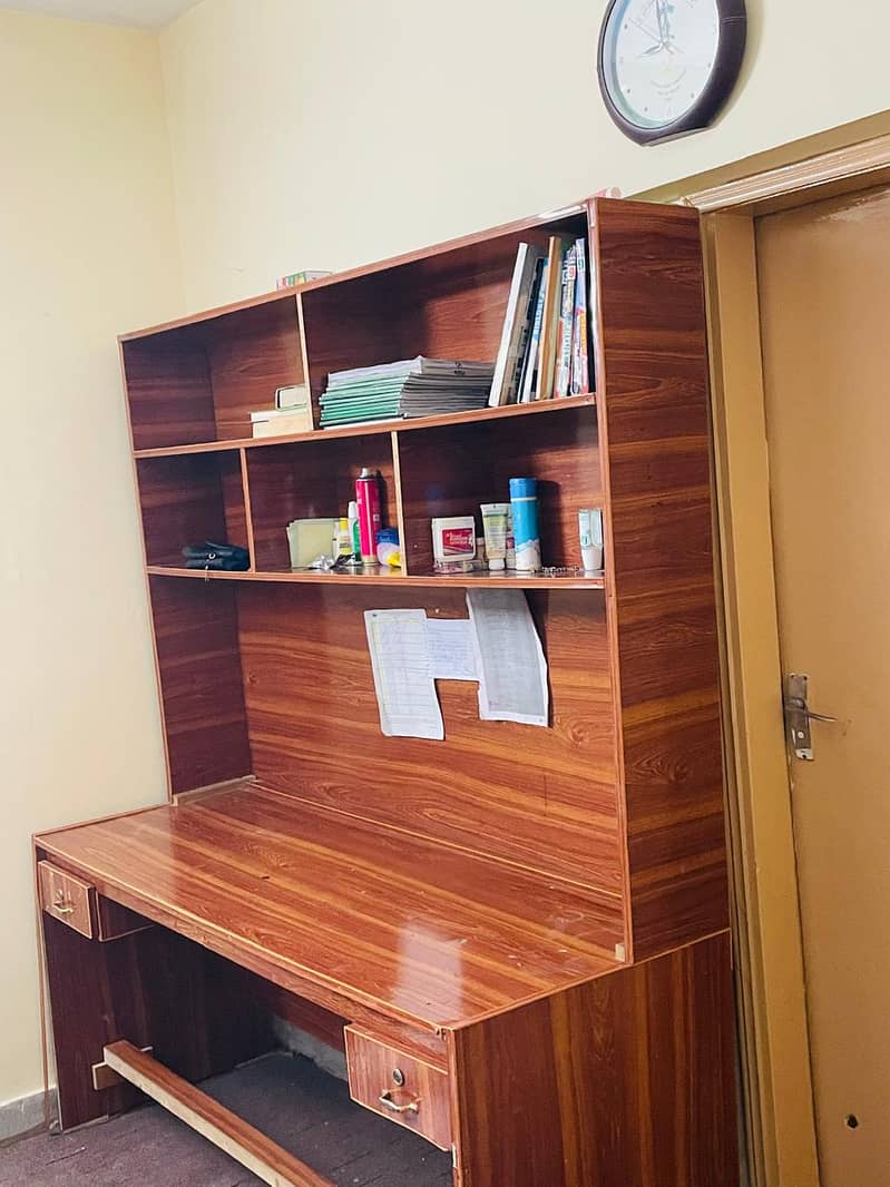 Book Shelve with Computer Table 1