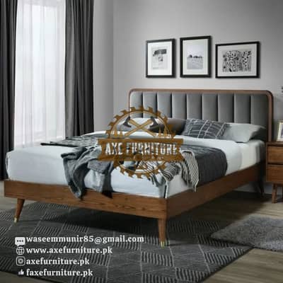 luxury bed/wooden bed set/single bed/double bed/side tables/dressing