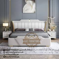 luxury bed/wooden bed set/single bed/double bed/side tables/dressing