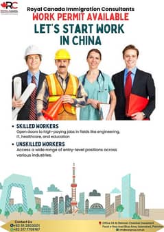 Work Visa for China , Work Permit For China