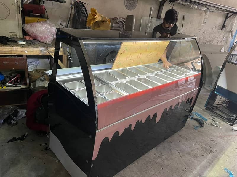 Latest Meat Chiller Display Meat Display Chiller Horizontal Counter 17