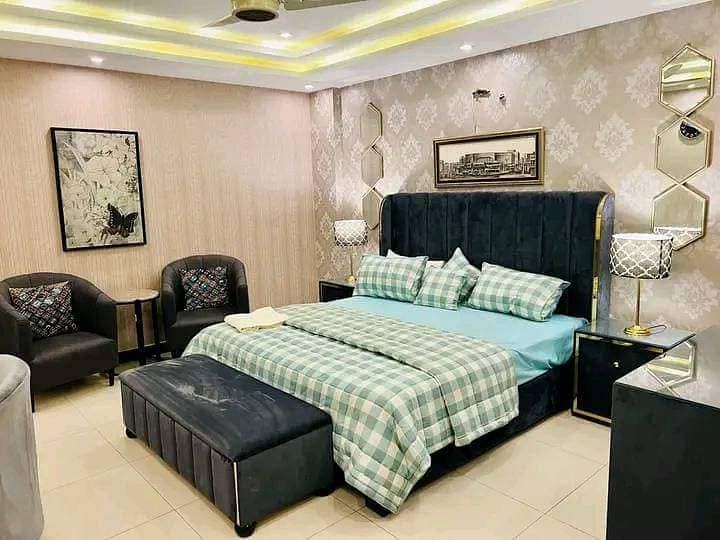 1Bed Neat & Clean Safe & Secure flat for daily Basis Bahria town 3