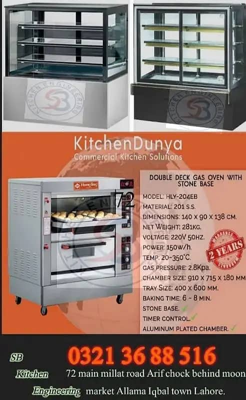 Fryers - Counters - Ovens - Dough mixers - fast food equipments 4