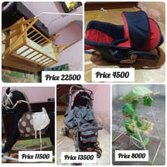 Kids Pram | Baby Stroller | Baby Cot | Kids High Chair | Horse Rocker