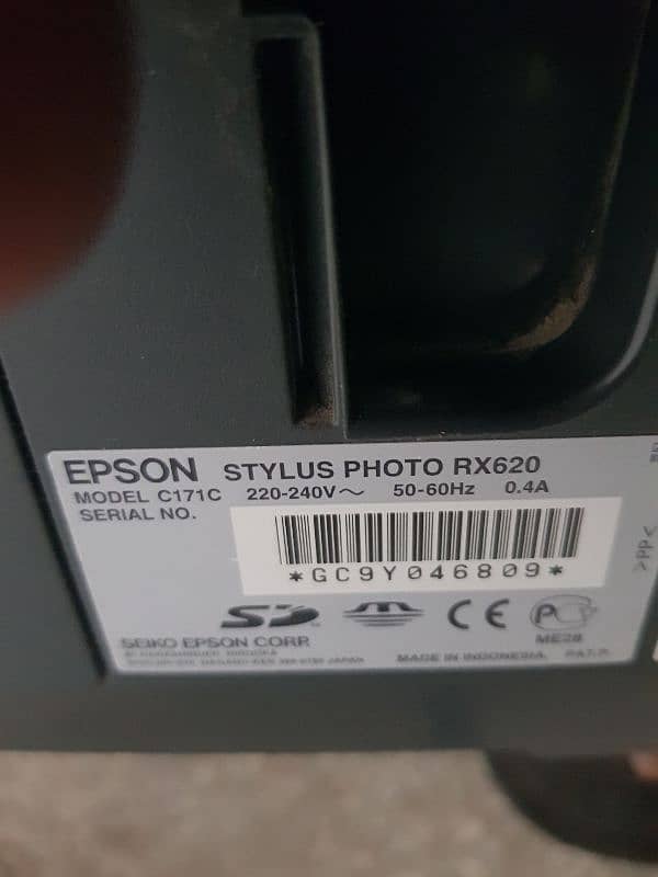 EPSON MODEL C171C STYLUS PHOTO  RX620 10