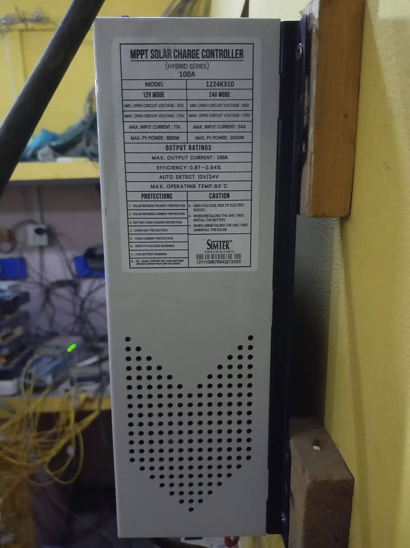 SIMTEK  MPPT charge controller 100AM AND SISCO 12 PORT ALL GIGA USED 12