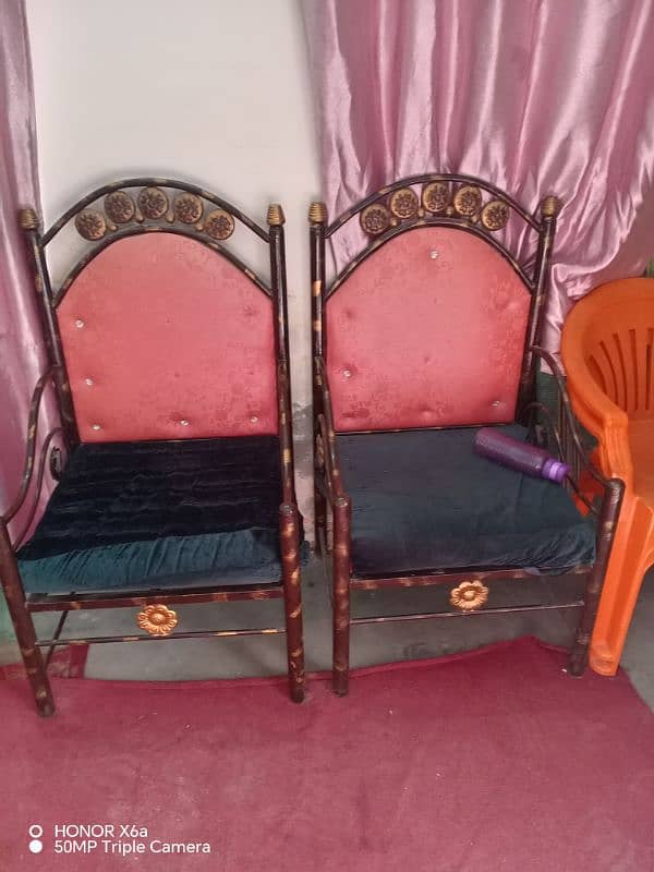 iron  sofa set 5 seater 3