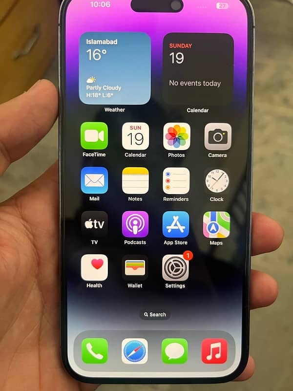 IPhone 14 Pro Max Deep Purple 128 GB Non PTA 6